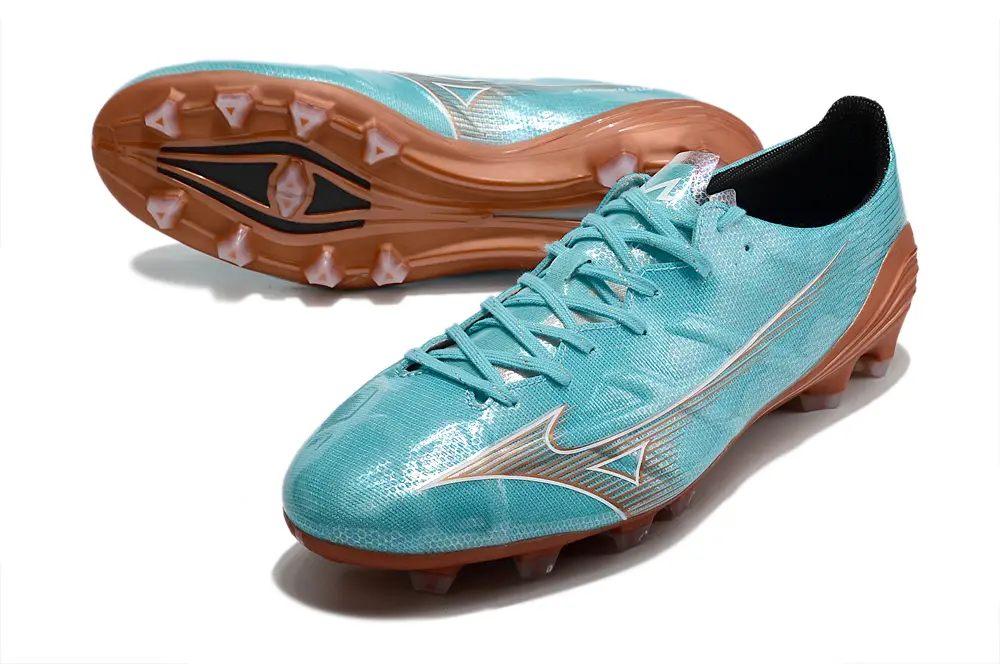 Mizuno Alpha Elite FG - Aqua/Copper/Gold