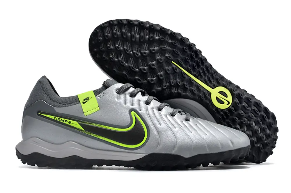 Nike Tiempo Legend 10 Pro TF - Gray/Neon Yellow/Black
