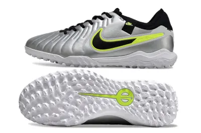 Nike Tiempo Legend 10 Pro TF - Silver/Neon Green/Black