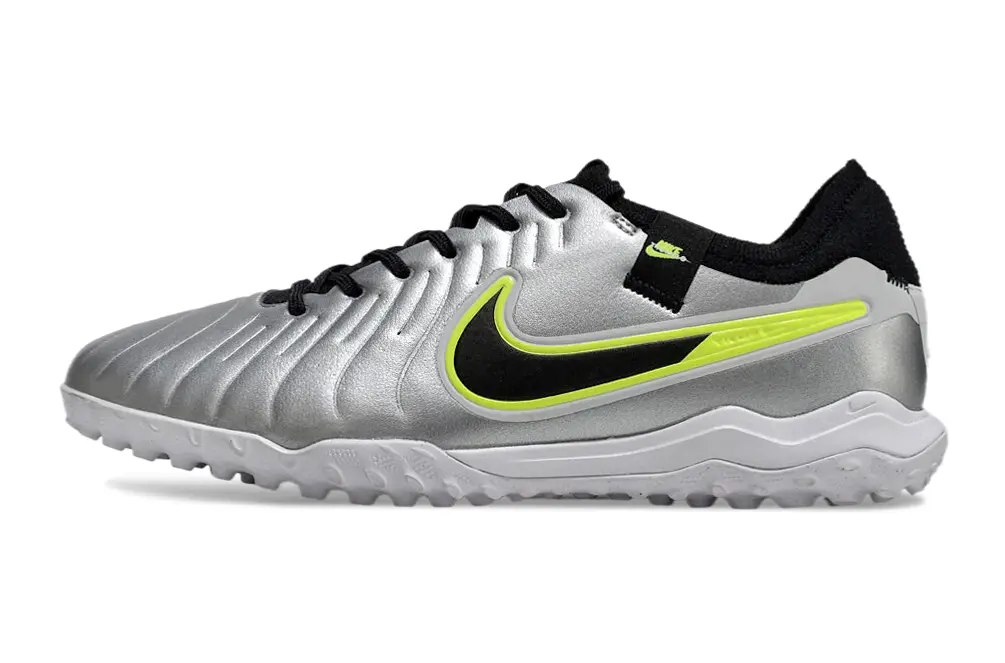 Nike Tiempo Legend 10 Pro TF - Silver/Neon Green/Black