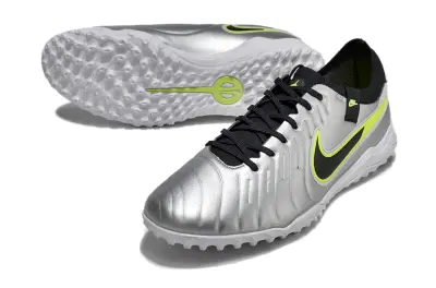 Nike Tiempo Legend 10 Pro TF - Silver/Neon Green/Black