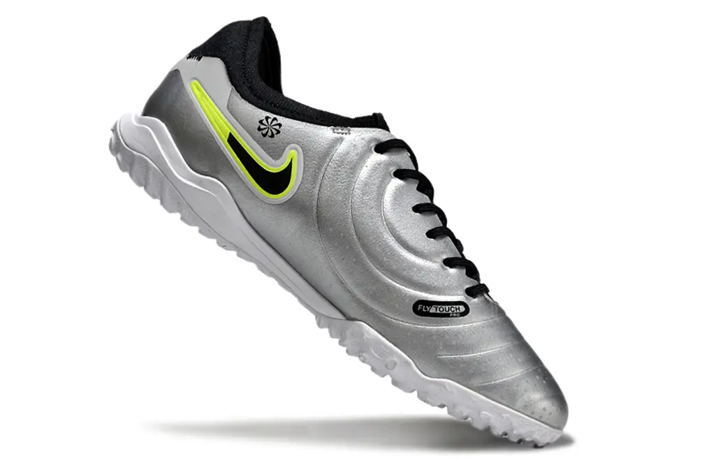 Nike Tiempo Legend 10 Pro TF - Silver/Neon Green/Black