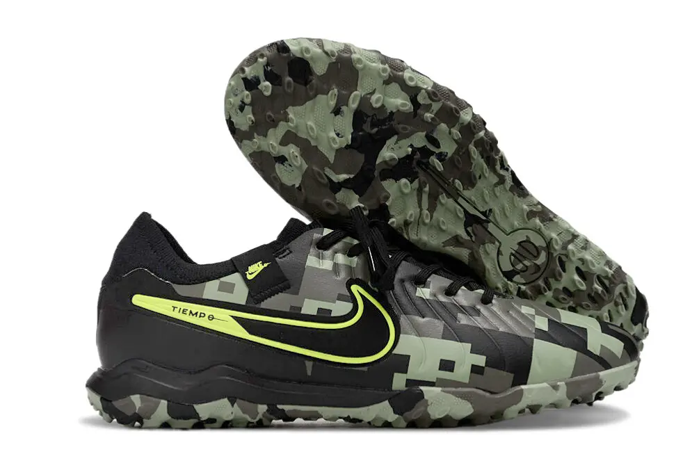 Nike Tiempo Legend 10 Pro TF - Black/Lime Green/Urban Camo