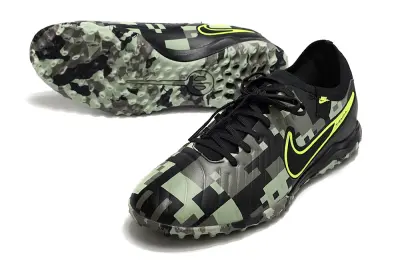 Nike Tiempo Legend 10 Pro TF - Black/Lime Green/Urban Camo