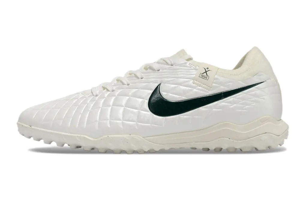 Nike Tiempo Legend 10 Pro TF - White/Midnight Green/Soft Cream