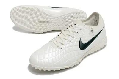 Nike Tiempo Legend 10 Pro TF - White/Midnight Green/Soft Cream
