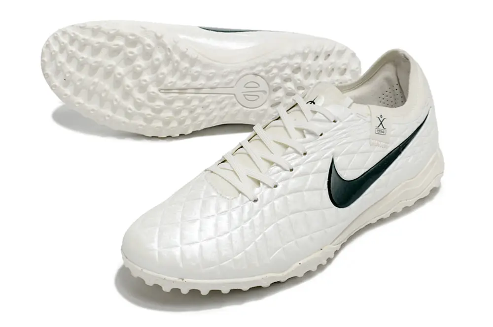 Nike Tiempo Legend 10 Pro TF - White/Midnight Green/Soft Cream
