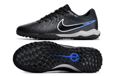 Nike Tiempo Legend 10 Academy TF - Black/Electric Blue/Silver