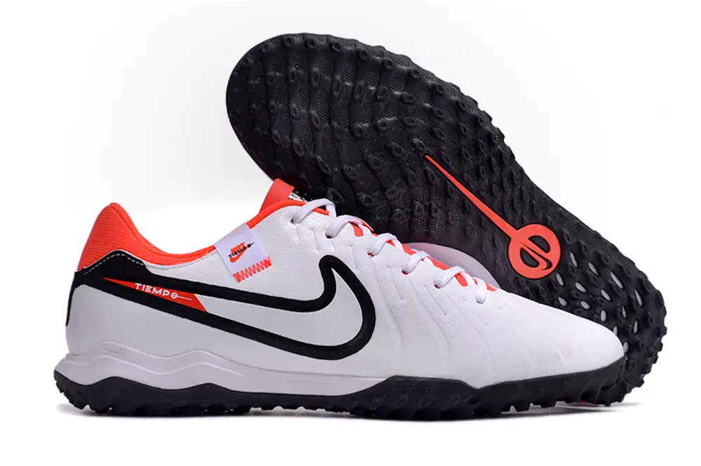 Nike Tiempo Legend 10 Academy TF - White/Flash Orange/Black