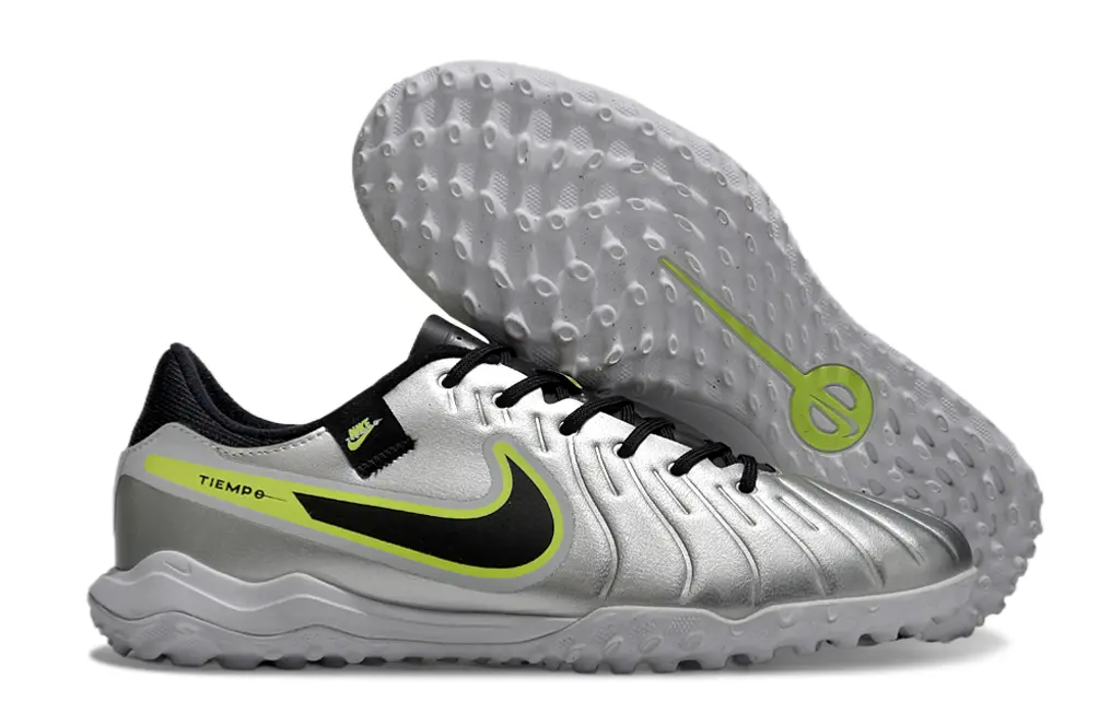 Nike Tiempo Legend 10 Academy TF - Silver/Lime Green/Black