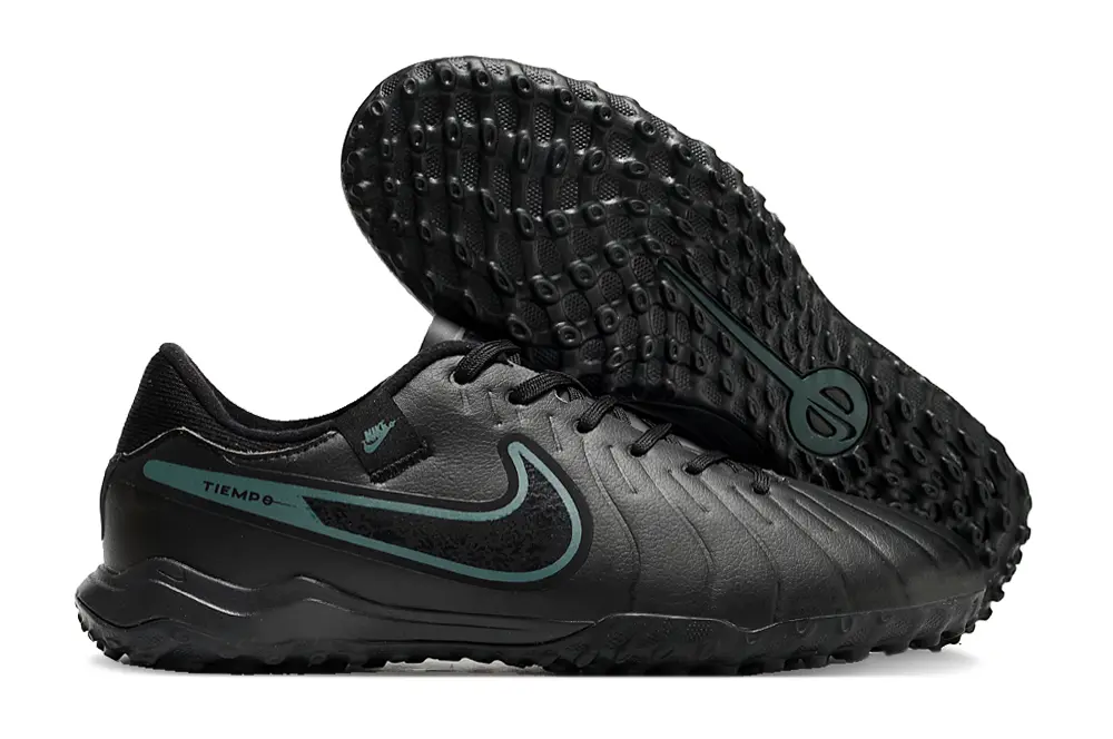 Nike Tiempo Legend 10 Academy TF - Black/Dark Charcoal/Teal Green