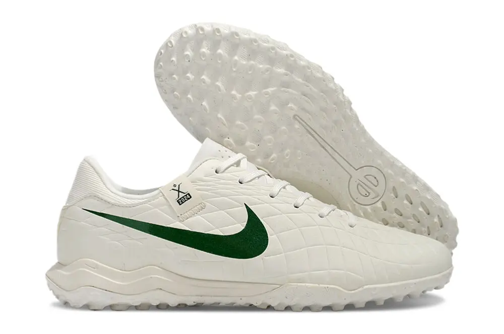 Nike Tiempo Legend 10 Academy TF - White/Forest Green/Light Grey