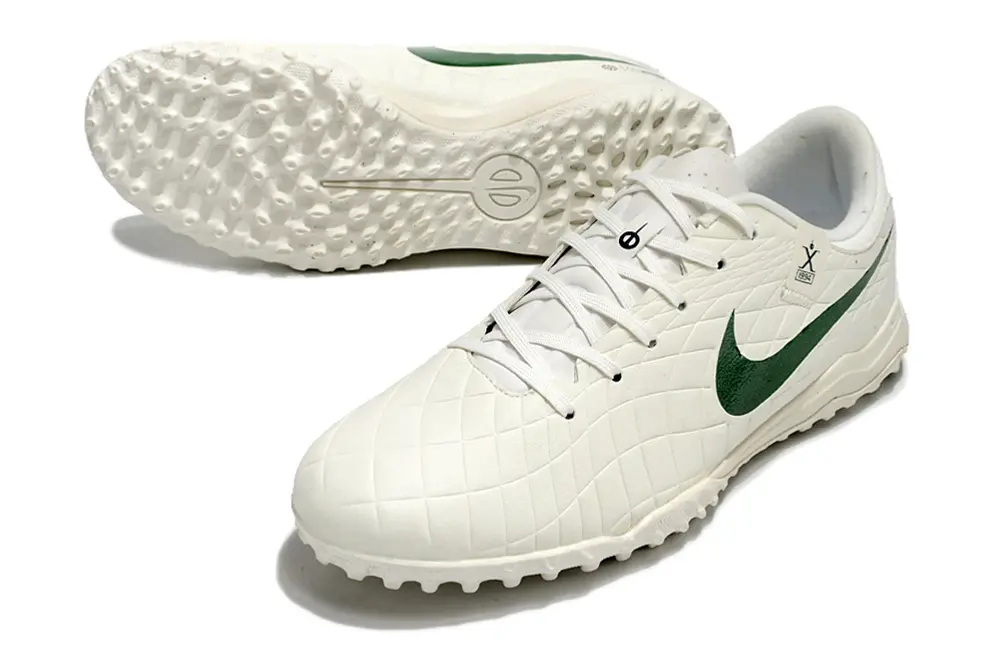 Nike Tiempo Legend 10 Academy TF - White/Forest Green/Light Grey