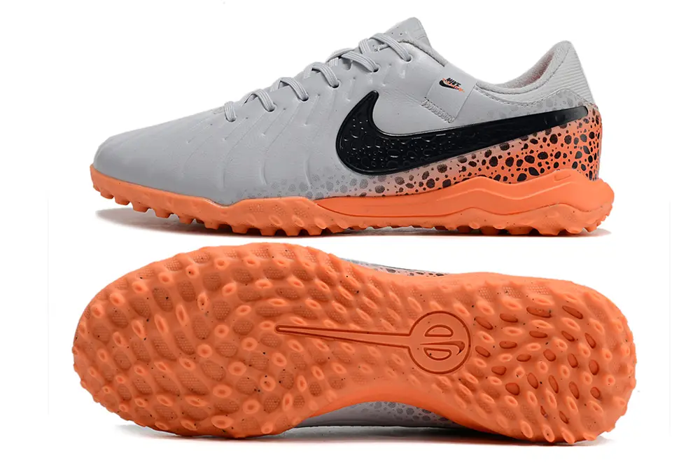 Nike Tiempo Legend 10 Academy TF - Gray/Vibrant Orange/Black