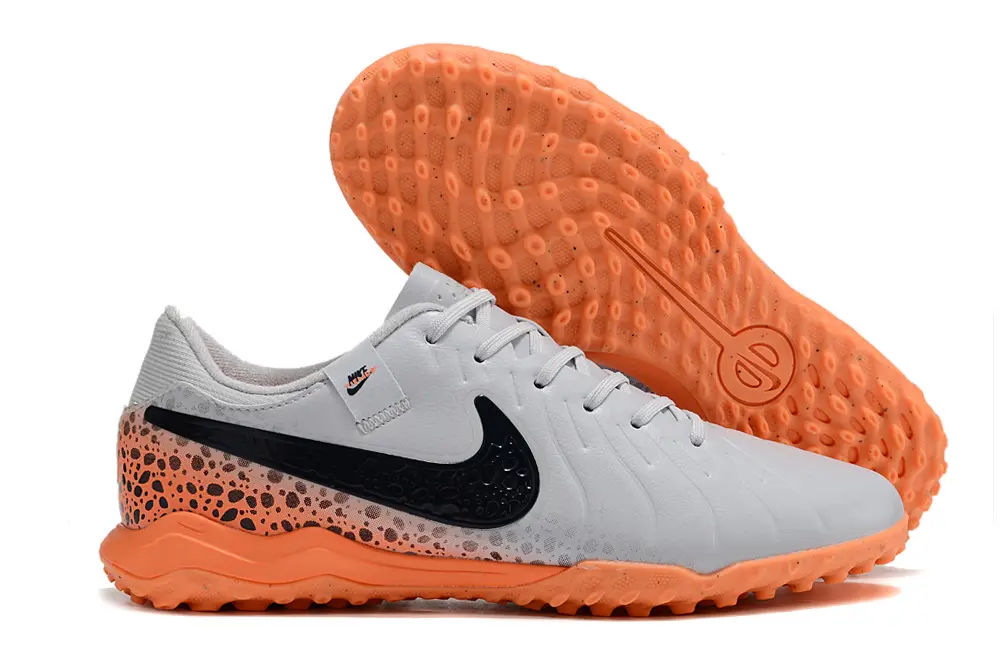 Nike Tiempo Legend 10 Academy TF - Gray/Vibrant Orange/Black