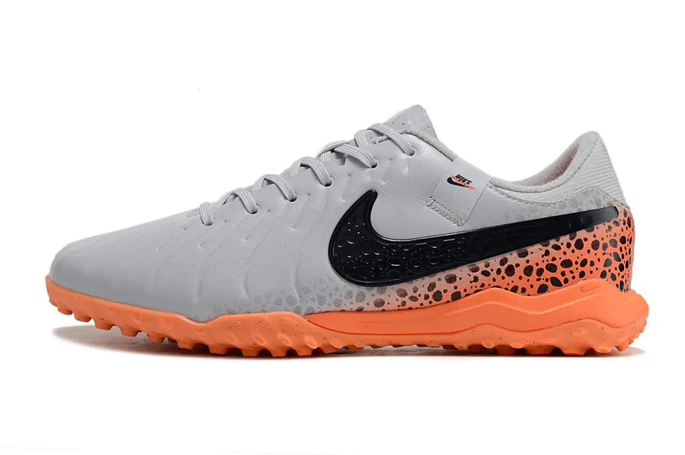 Nike Tiempo Legend 10 Academy TF - Gray/Vibrant Orange/Black