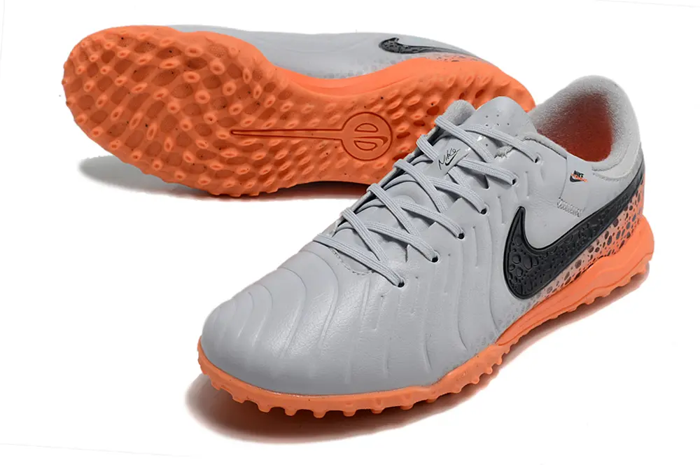 Nike Tiempo Legend 10 Academy TF - Gray/Vibrant Orange/Black