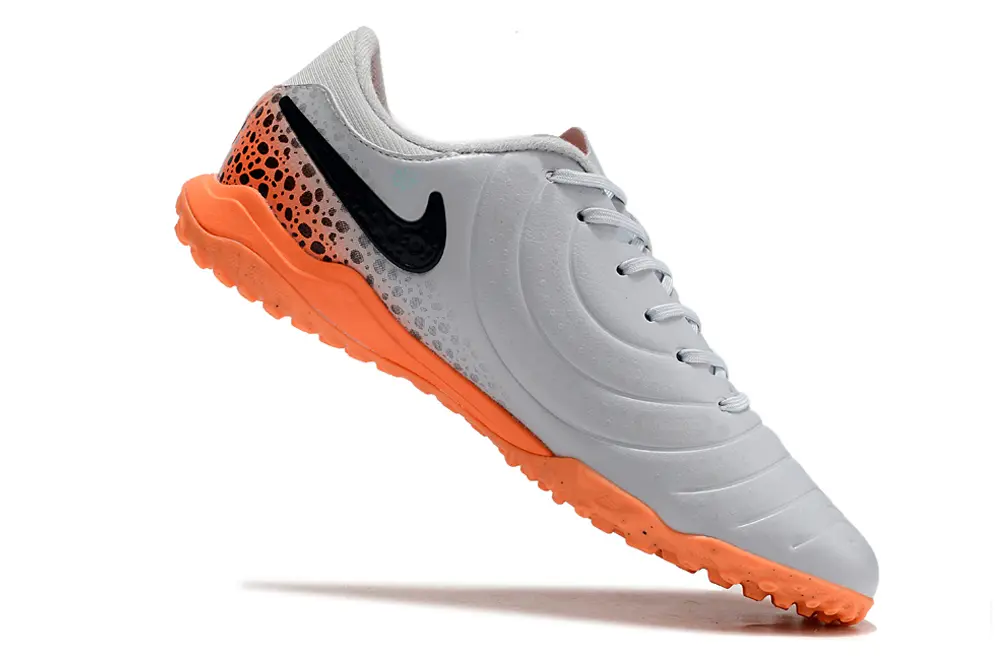 Nike Tiempo Legend 10 Academy TF - Gray/Vibrant Orange/Black