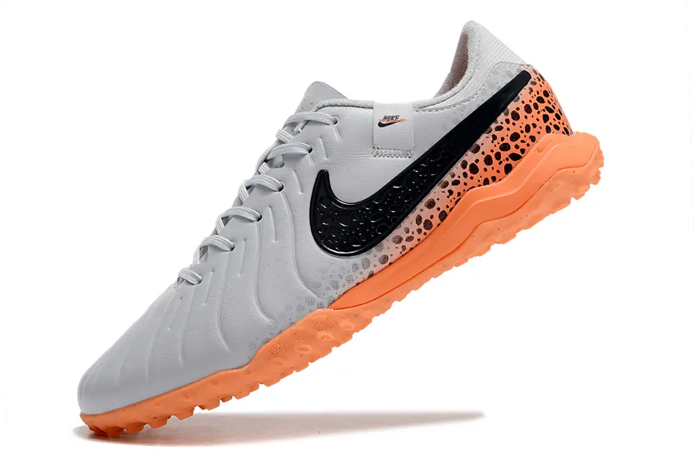 Nike Tiempo Legend 10 Academy TF - Gray/Vibrant Orange/Black