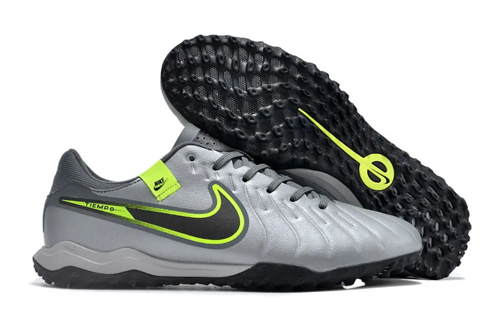 Nike Tiempo Legend 10 Academy TF - Gray/Neon Green/Dark Black
