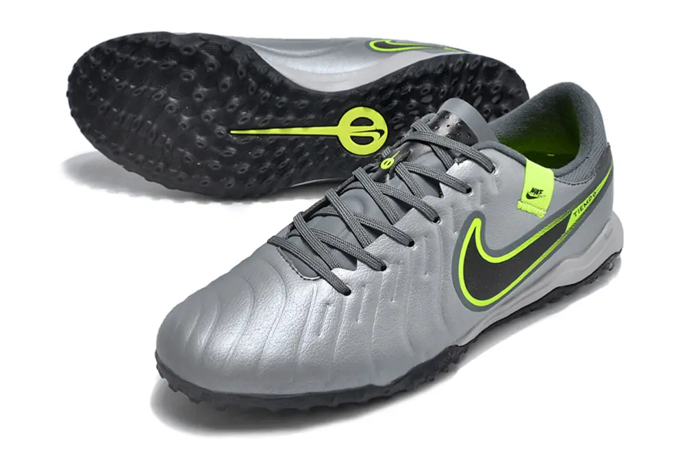 Nike Tiempo Legend 10 Academy TF - Gray/Neon Green/Dark Black