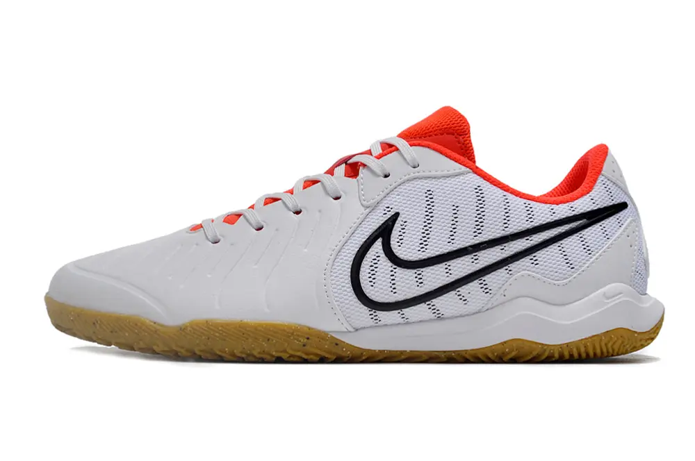 Nike Tiempo Legend 10 Academy IC - White/Bright Orange/Gum Brown