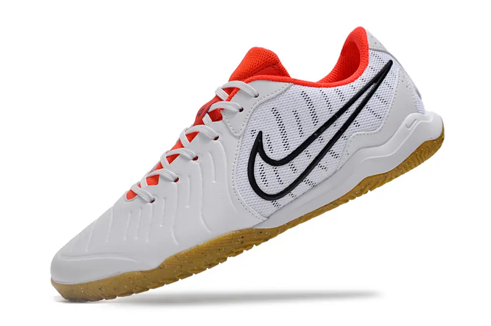 Nike Tiempo Legend 10 Academy IC - White/Bright Orange/Gum Brown