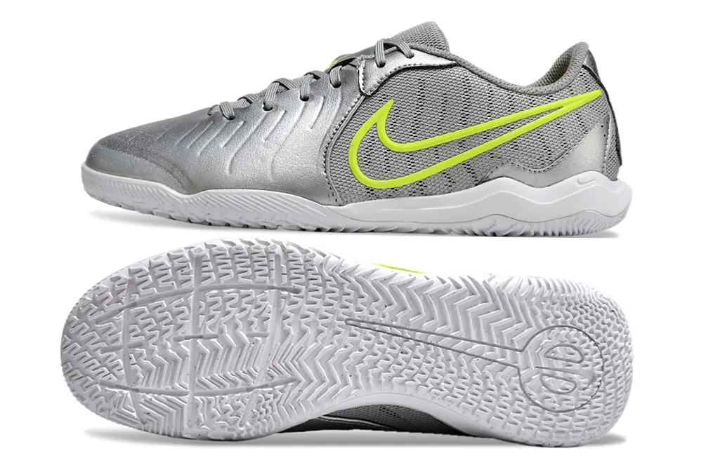 Nike Tiempo Legend 10 Academy IC - Silver/Electric Green/White