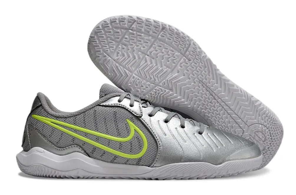 Nike Tiempo Legend 10 Academy IC - Silver/Electric Green/White
