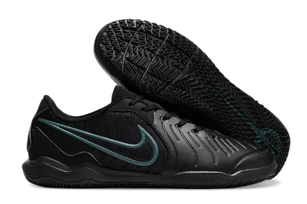 Nike Tiempo Legend 10 Academy IC - Black/Teal Accent/Classic Black