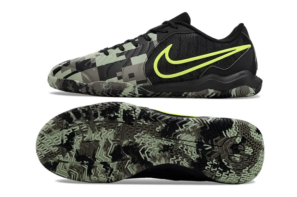 Nike Tiempo Legend 10 Academy IC - Black/Camo Green/Neon Yellow