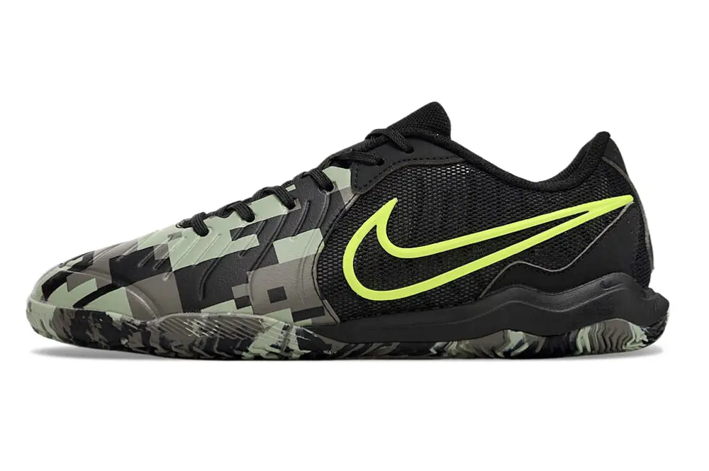 Nike Tiempo Legend 10 Academy IC - Black/Camo Green/Neon Yellow