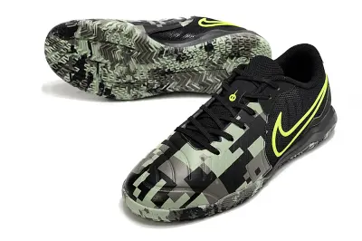 Nike Tiempo Legend 10 Academy IC - Black/Camo Green/Neon Yellow