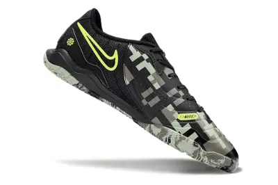 Nike Tiempo Legend 10 Academy IC - Black/Camo Green/Neon Yellow
