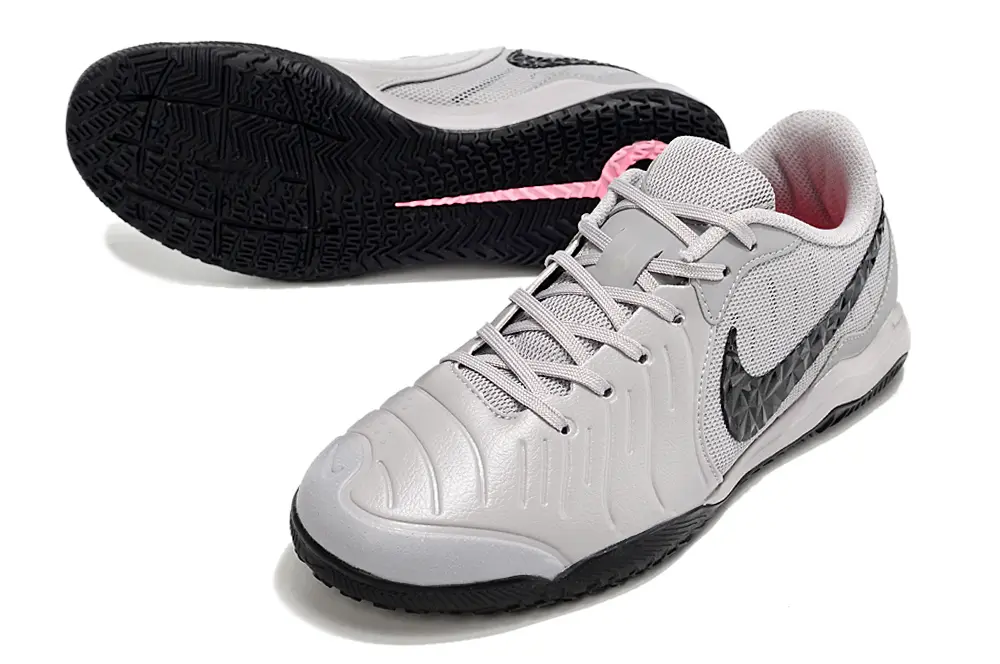 Nike Tiempo Legend 10 Academy IC - Gray/Charcoal Black/Pink Fusion