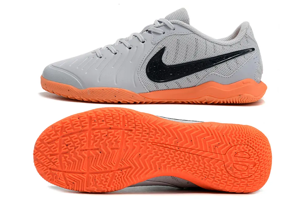 Nike Tiempo Legend 10 Academy IC - Gray/Bright Orange/Deep Black