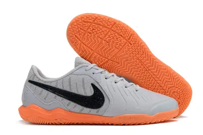 Nike Tiempo Legend 10 Academy IC - Gray/Bright Orange/Deep Black