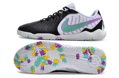 Nike Tiempo Legend 10 Academy IC - Black/Vibrant Aqua/Soft Lavender