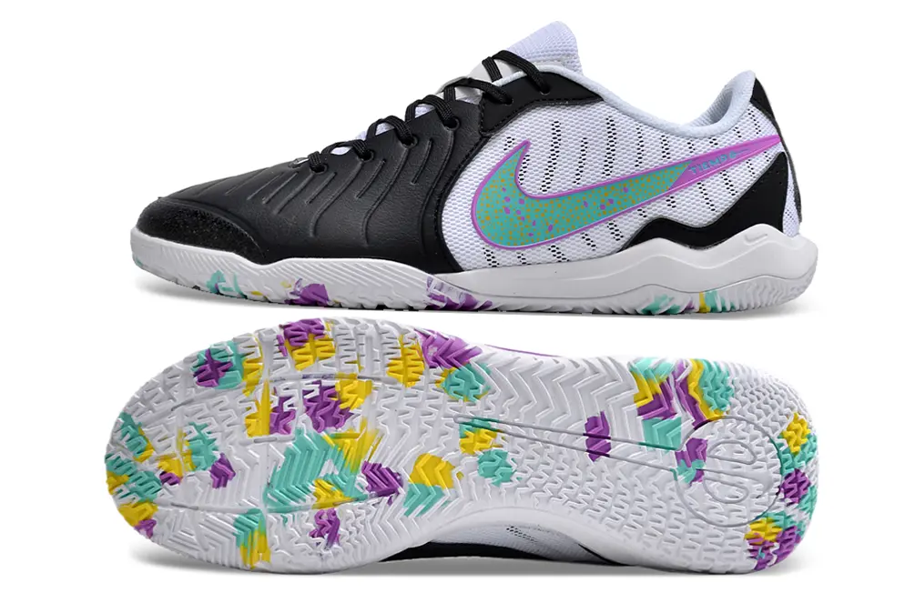 Nike Tiempo Legend 10 Academy IC - Black/Vibrant Aqua/Soft Lavender