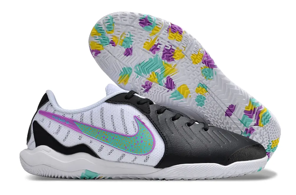 Nike Tiempo Legend 10 Academy IC - Black/Vibrant Aqua/Soft Lavender