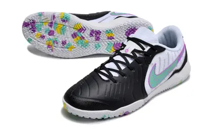 Nike Tiempo Legend 10 Academy IC - Black/Vibrant Aqua/Soft Lavender