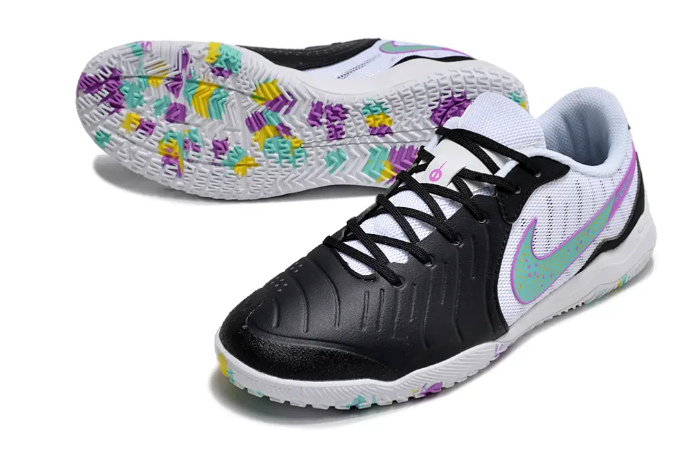 Nike Tiempo Legend 10 Academy IC - Black/Vibrant Aqua/Soft Lavender