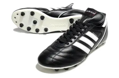 Adidas Kaiser 5 FG Firm Ground Soccer Cleats - Black/Classic Black/White
