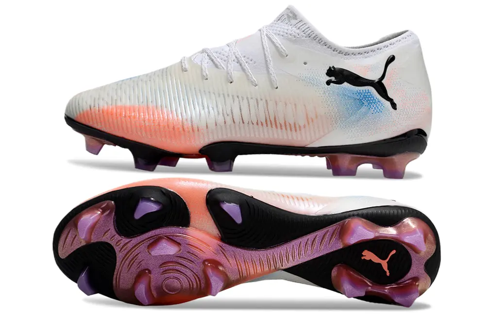 Puma Future 8 Ultimate FG - White/Coral Orange/Deep Black