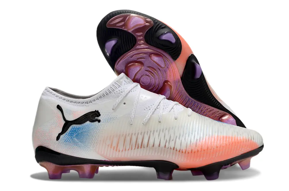 Puma Future 8 Ultimate FG - White/Coral Orange/Deep Black