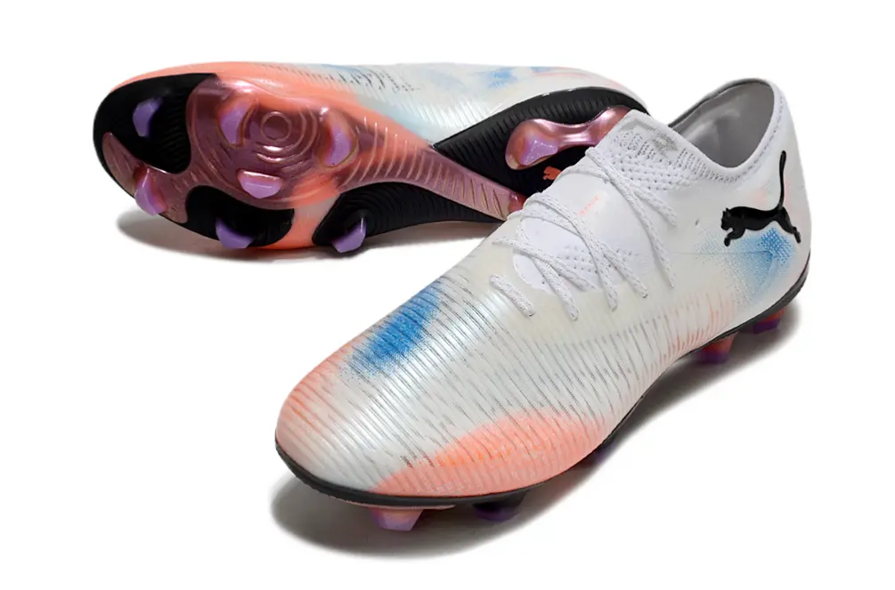 Puma Future 8 Ultimate FG - White/Coral Orange/Deep Black