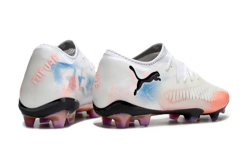 Puma Future 8 Ultimate FG - White/Coral Orange/Deep Black
