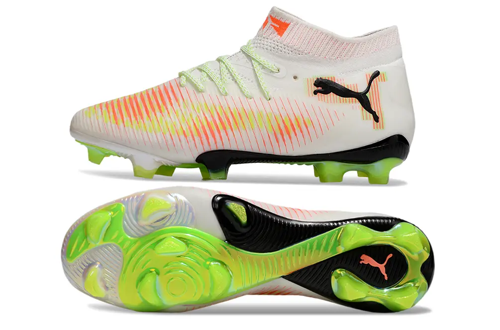 Puma Future 8 Ultimate FG - White/Neon Orange/Neon Green