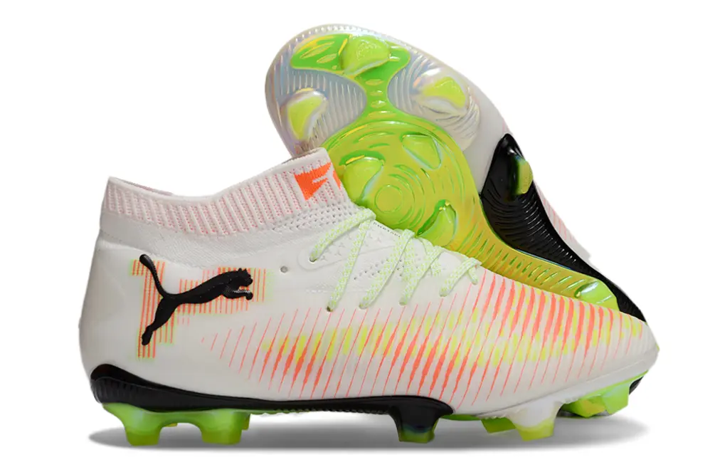 Puma Future 8 Ultimate FG - White/Neon Orange/Neon Green