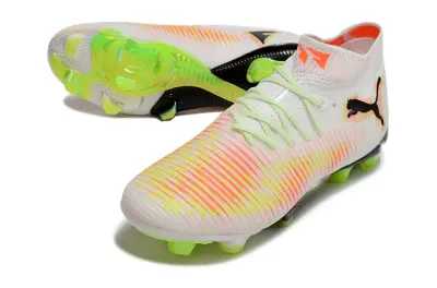 Puma Future 8 Ultimate FG - White/Neon Orange/Neon Green